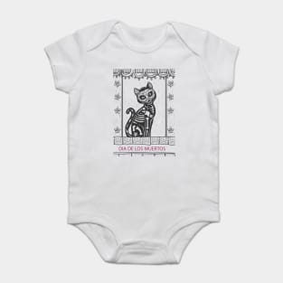 Dia De Los Muertos Cat Baby Bodysuit